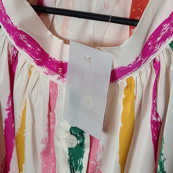 NY&CO Vintage Women's Shirt M and Stripe Button-Front Maxi Skirt XS - Picture 14 of 15